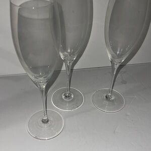 Eisch crystal champagne glasses set of 3